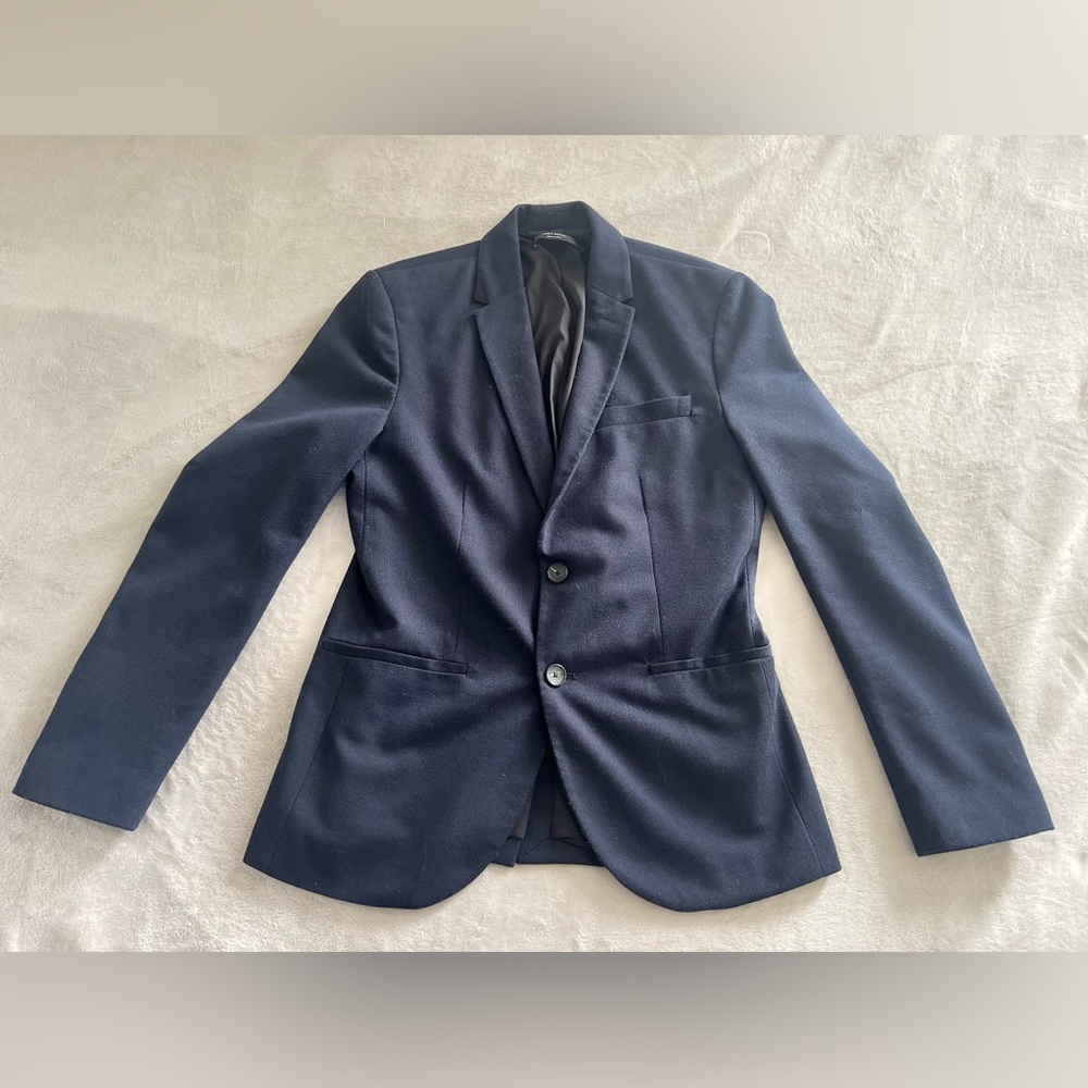 Zara men's blazer deep blue, size M.
